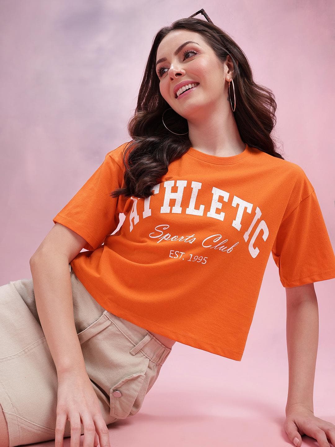 DressBerry Printed Drop-Shoulder T-shirt