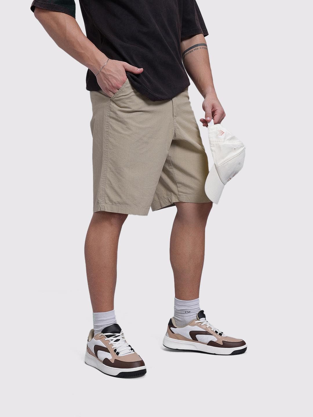 The Roadster Life Co. Men Pure Cotton Relaxed Fit Shorts