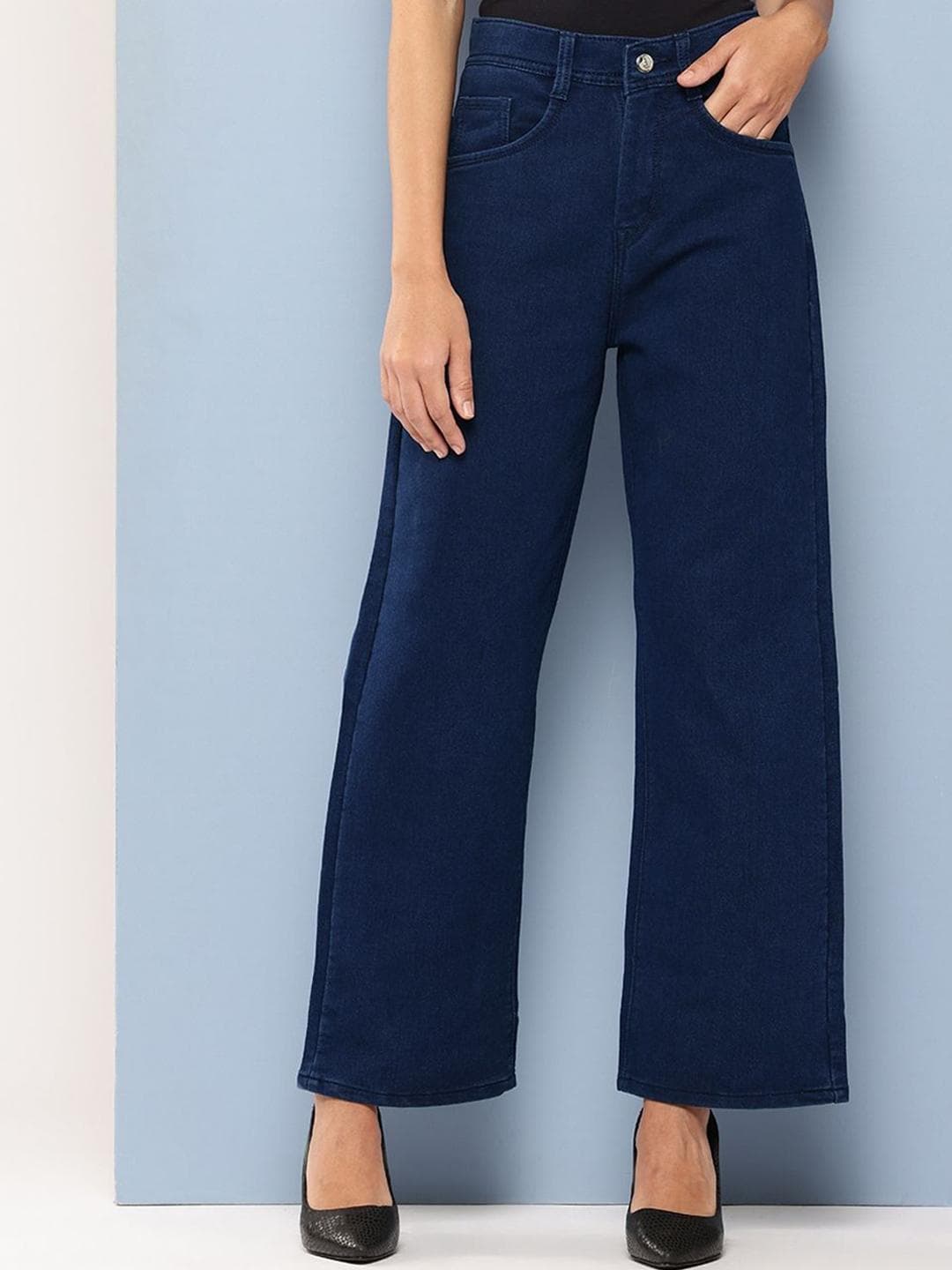 BAESD Girls Denim Original High-Rise Stretchable Flared Jeans