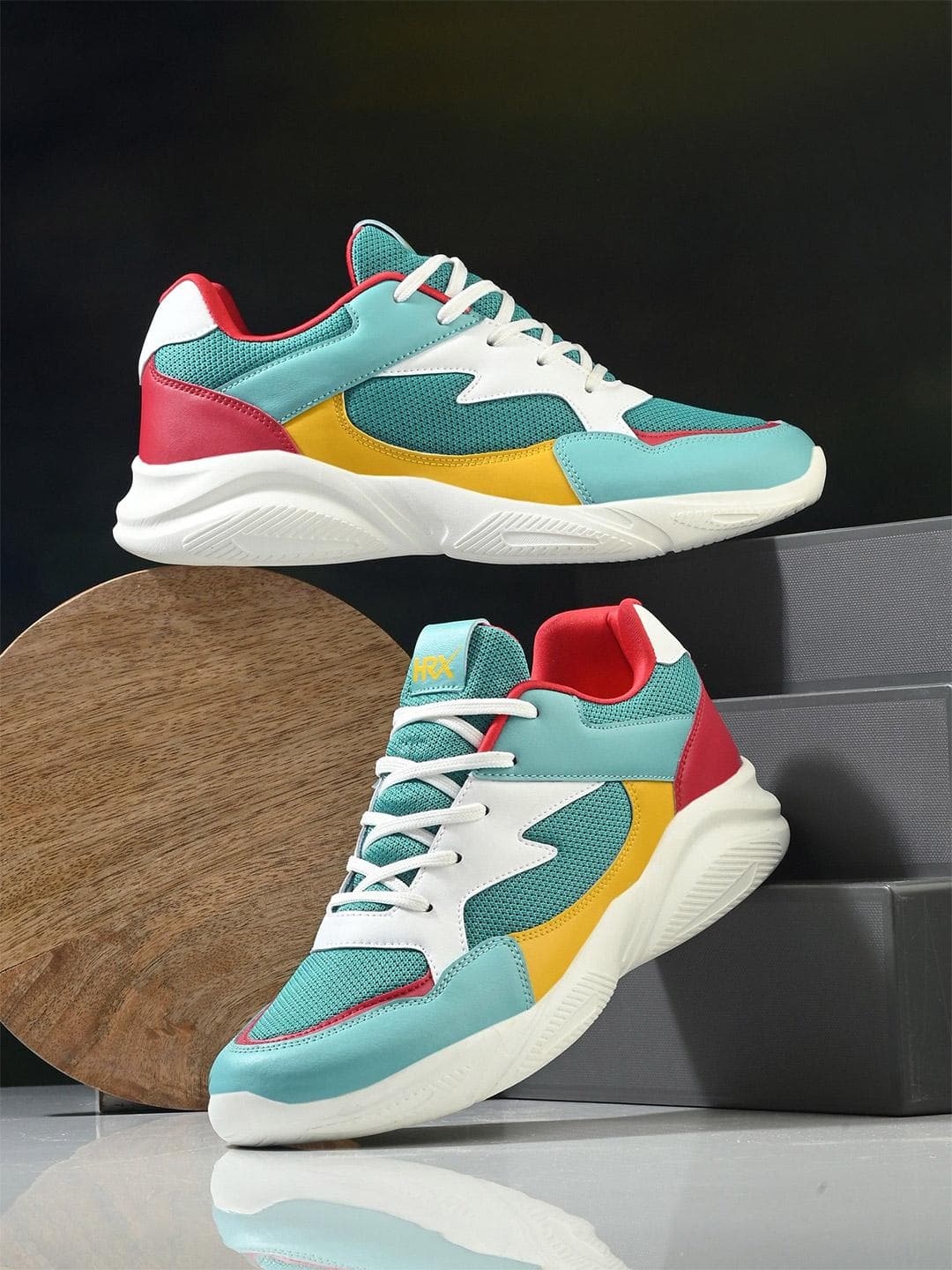 Buy HRX By Hrithik Roshan Unisex Colourblocked Running Non Marking Shoes - - Footwear for Unisex