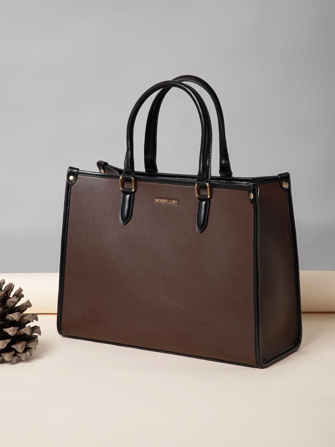 Buy Berrylush Women Solid Structured Casual Tote Bag - - Accessories for Women