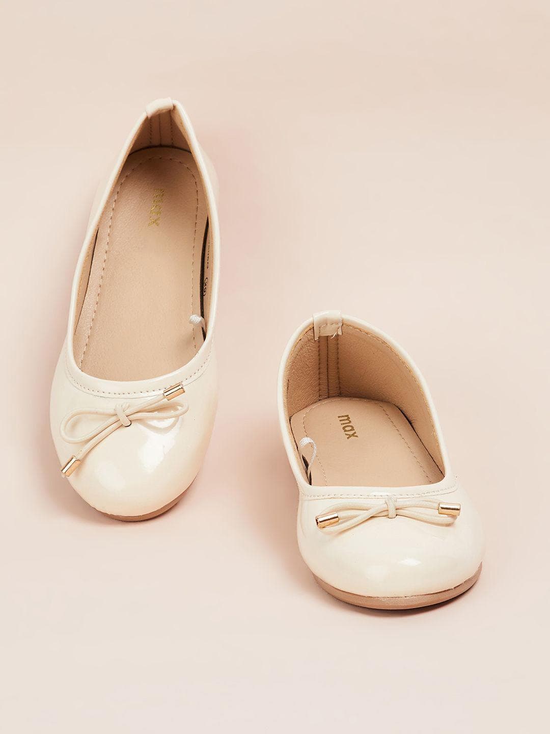 max Girls Ballerinas with Bows Flats