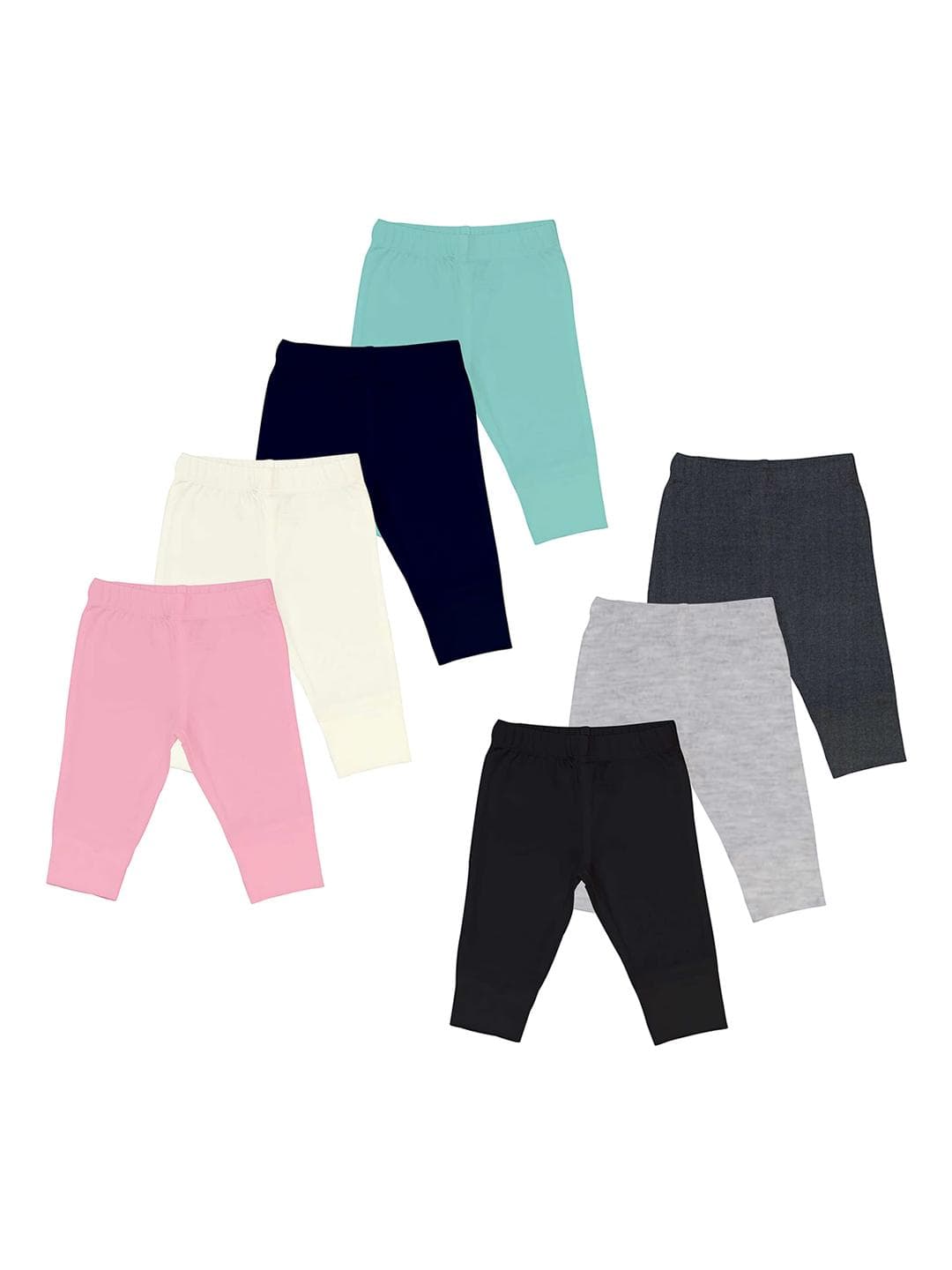 Lenam Kids Pack Of 7 Mid-Rise Track Pants