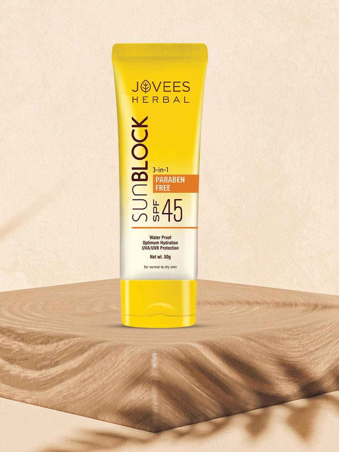 Buy Jovees Herbal Sun Block Water Proof Sunscreen With SPF 45 50 G - - Personal Care for Unisex