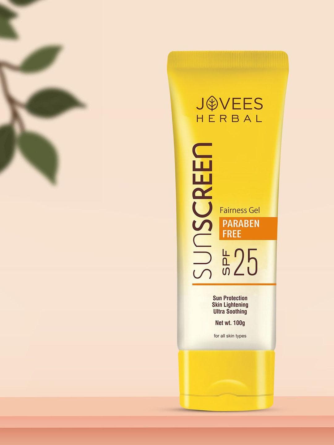 Buy Jovees Herbal Sunscreen Fairness Gel SPF 25 With Aloe Vera 100 G - - Personal Care for Unisex