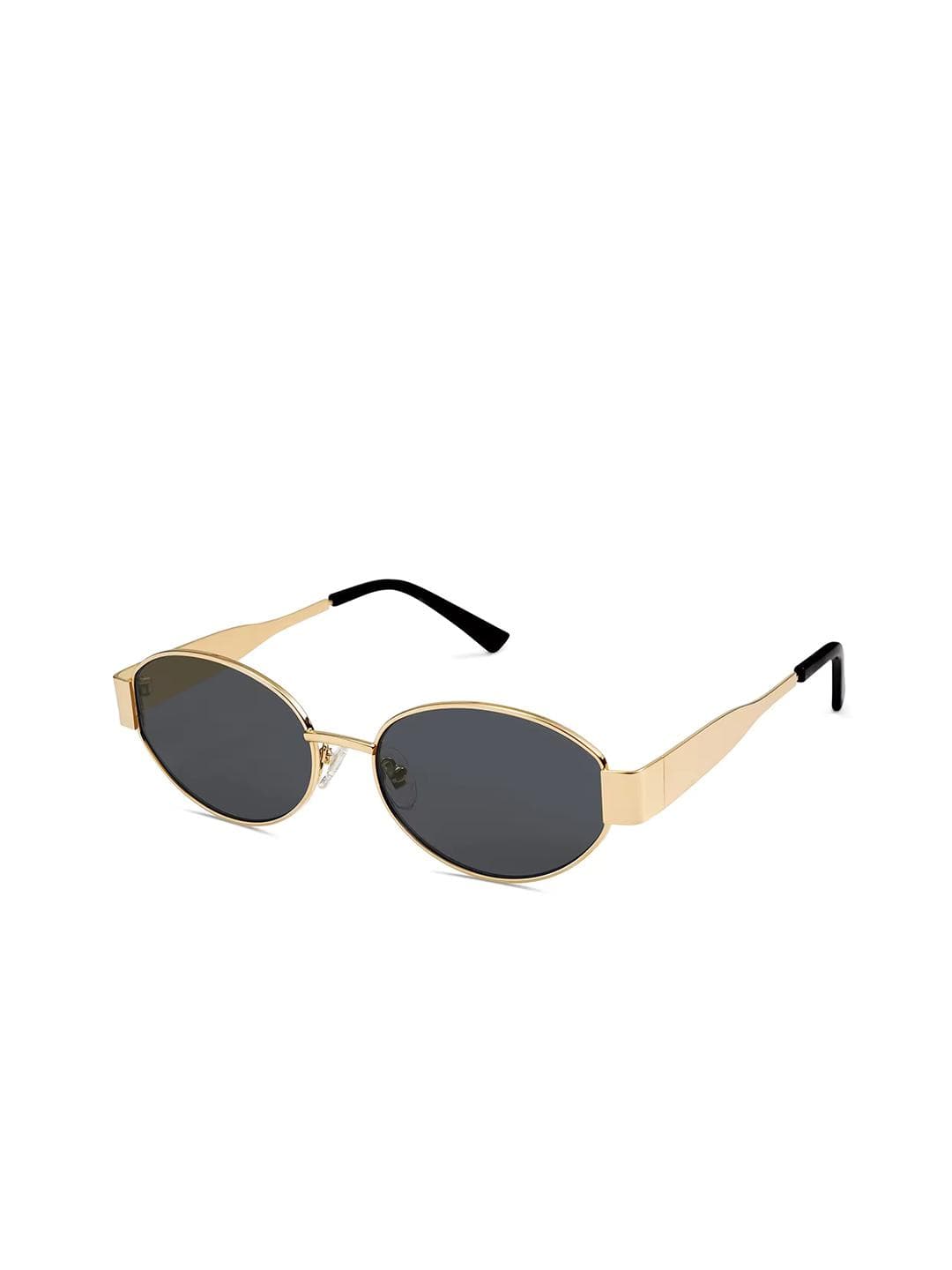 Buy Dervin Women Retro Oval Sunglasses With UV Protected Lens DRVN762 - - Accessories for Women