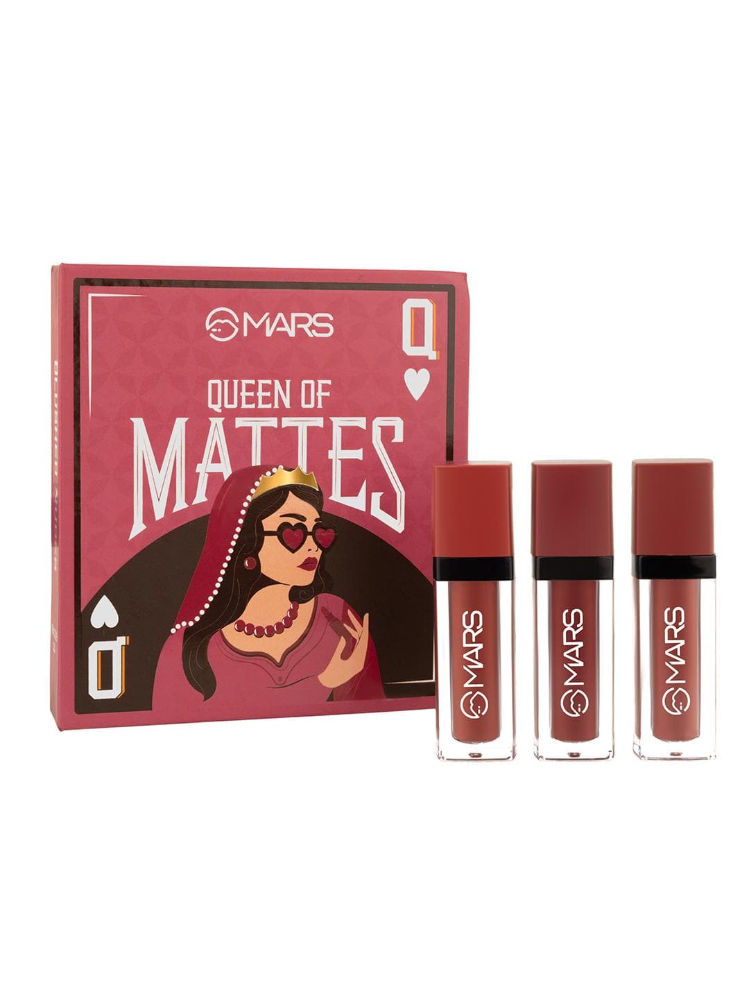 Buy MARS Set Of 3 Queen Of Mattes Long Lasting Liquid Lipstick 13.5ml Blushed Nudes - - Personal Care for Women