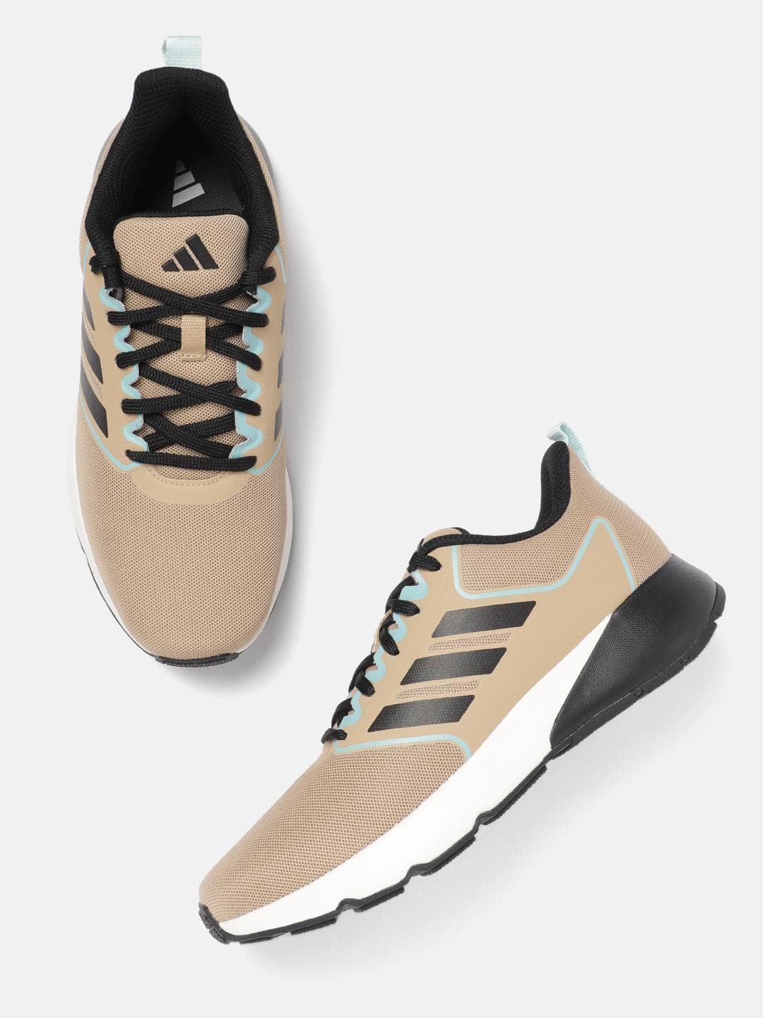 Buy ADIDAS Men Dash Run Woven Design 3 Striped Brand Logo Detail Shoes - - Footwear for Men