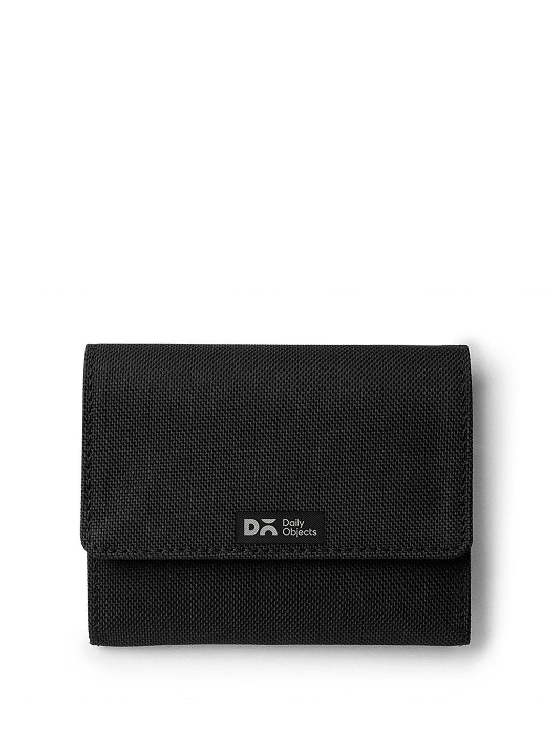 Buy DailyObjects Black Ballistic Nylon Flip Top Card Wallet - - Accessories for Unisex