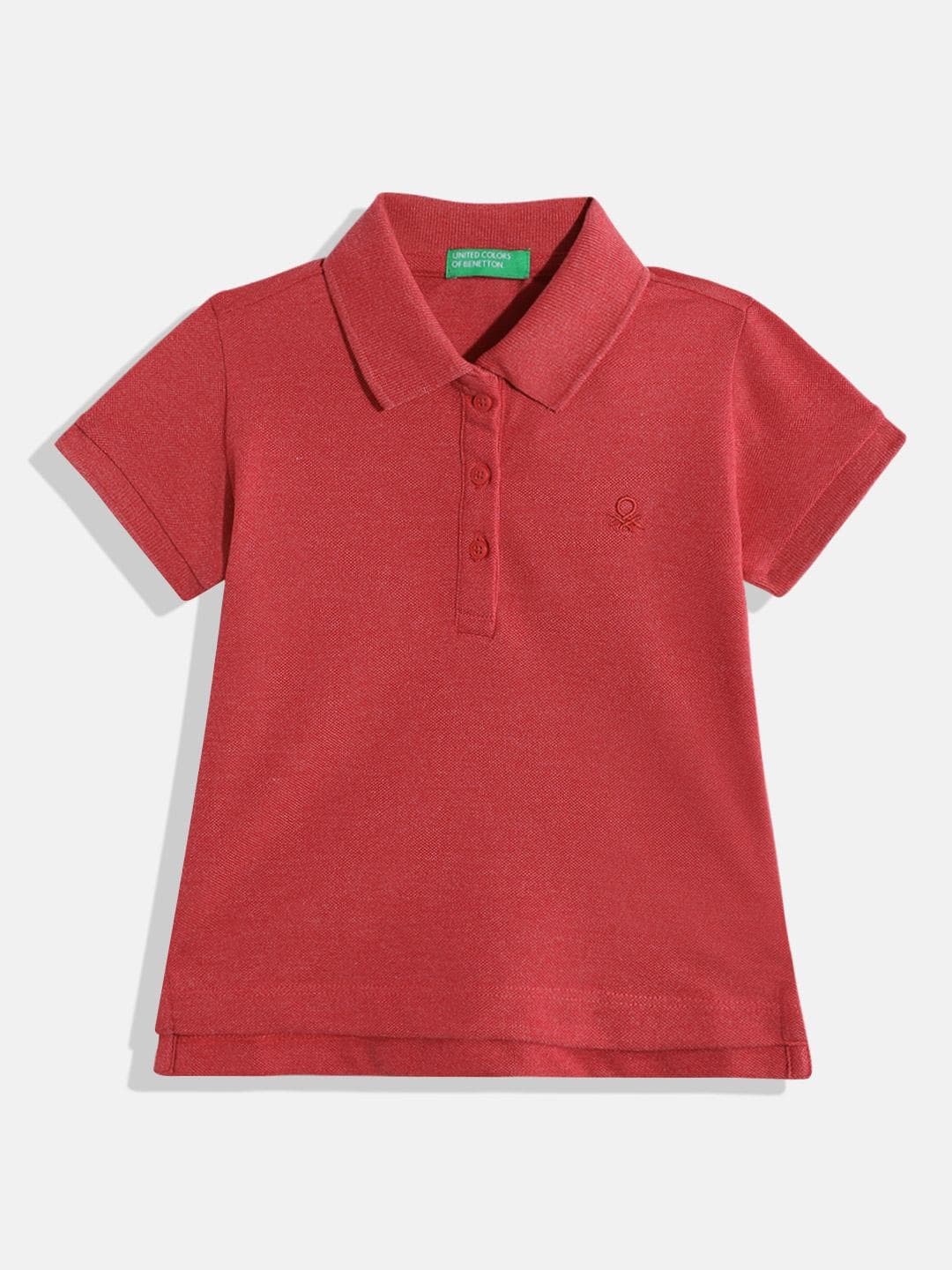 United Colors of Benetton Kids Girls Polo Collar T-Shirt