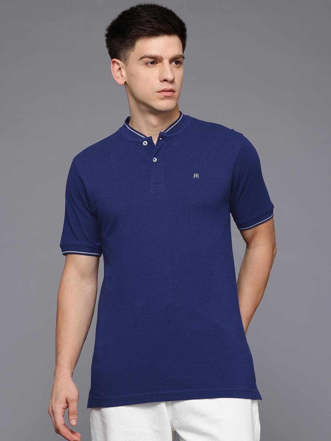 Raymond Henley Neck Pure Cotton Modern Fit T-shirt