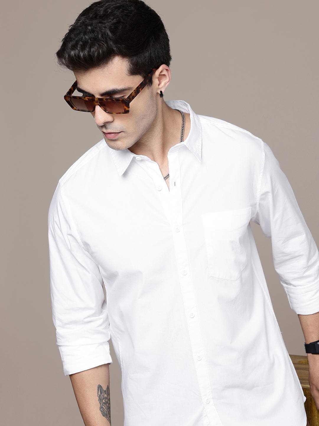 The Roadster Life Co. Opaque Pure Cotton Casual Shirt