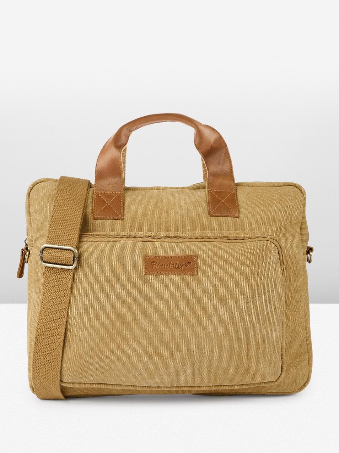 The Roadster Lifestyle Co. Unisex Beige Laptop Bag