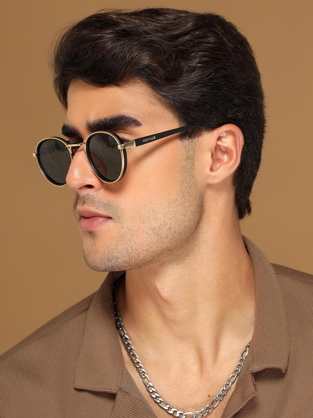 Buy Voyage Unisex Round Sunglasses With Polarised And UV Protected Lens - - Accessories for Unisex