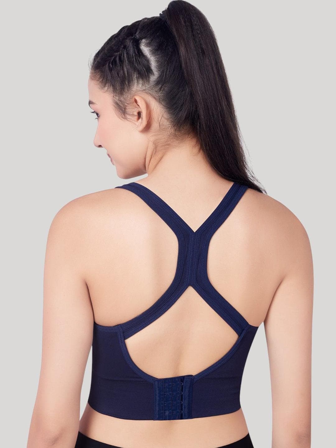 Buy PLUMBURY Racerback Full Coverage Lightly Padded Sports Bra - - Apparel for Women