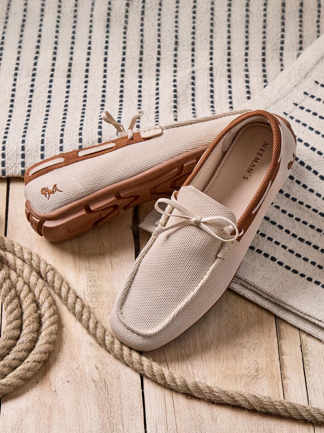 NEEMANS Relive Knit Boat Loafer For Men