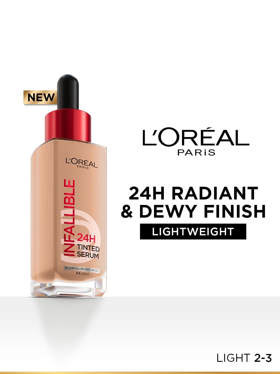 Buy LOreal Paris Infallible 24H Lightweight Dewy Tinted Serum Foundation 30ml Light 2 3 - - Personal Care for Women