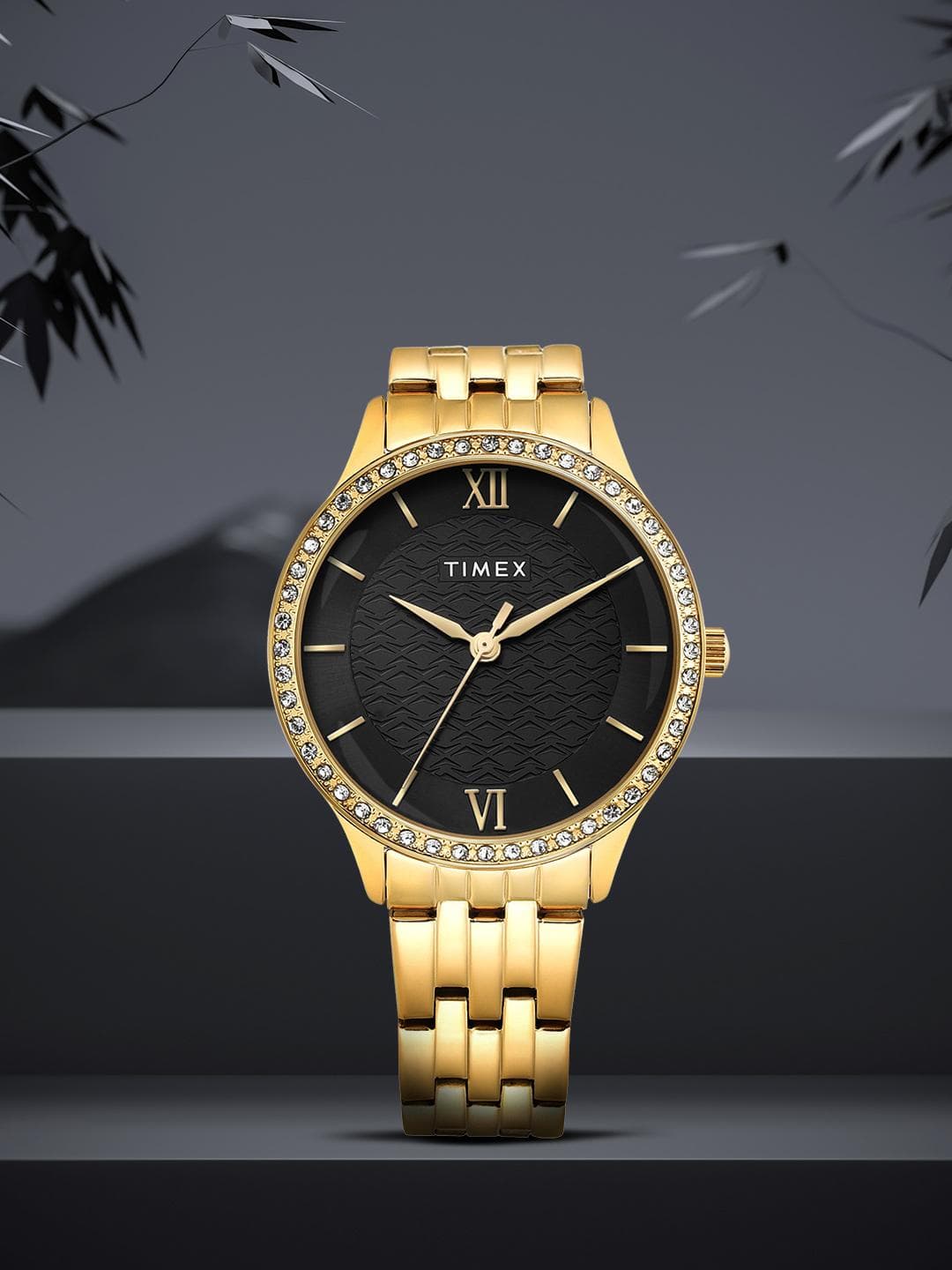 Buy Timex Women Stainless Steel Embellished Dial & Bracelet Straps Analogue Watch TWEL21902 - - Accessories for Women