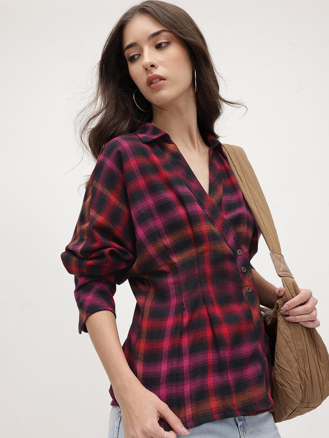The Roadster Lifestyle Co. Tartan Checked Regular Fit Shirt