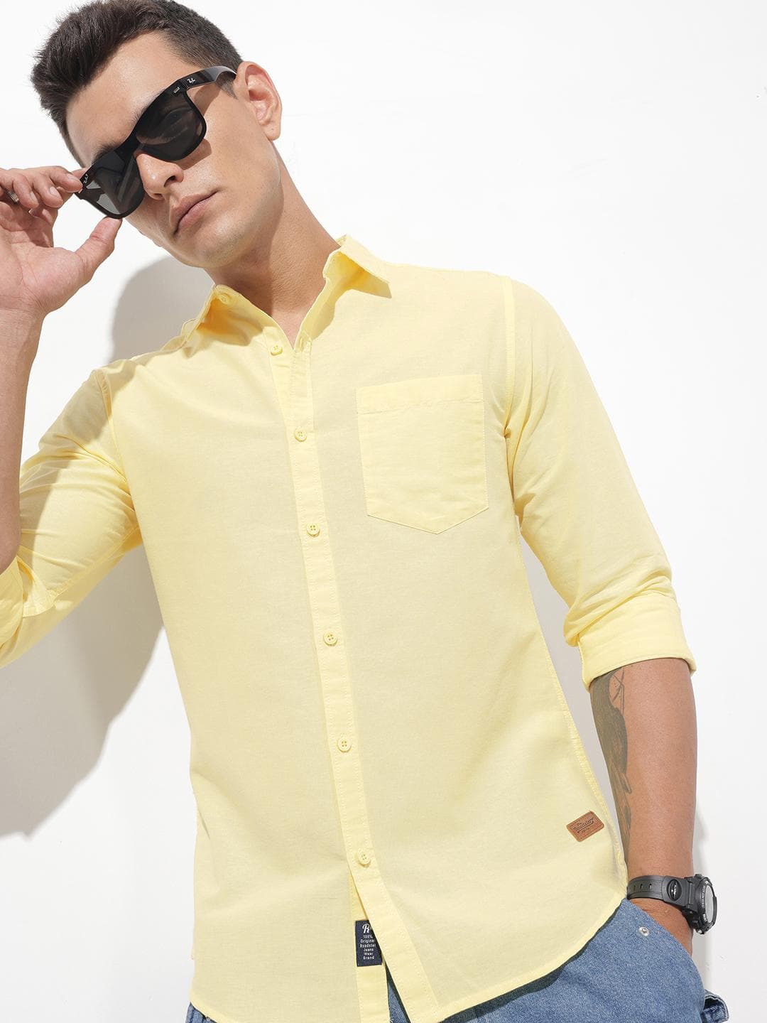 The Roadster Lifestyle Co. Men Premium Linen Cotton Casual Shirt