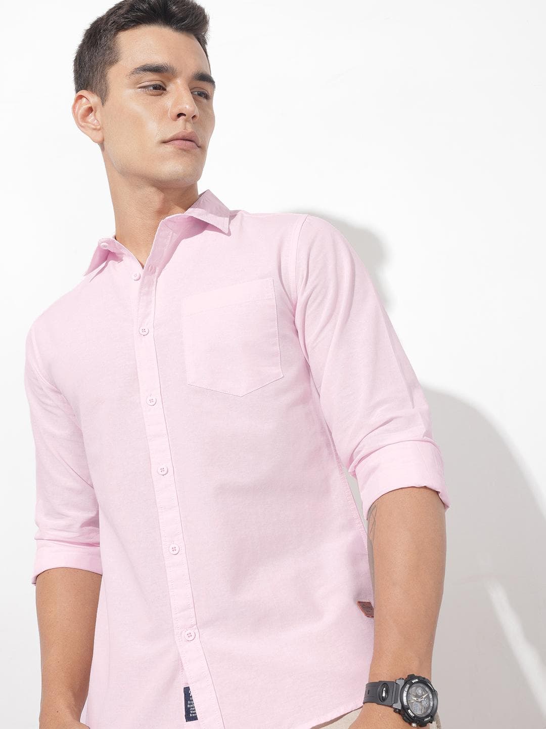 The Roadster Lifestyle Co. Men Premium Linen Cotton Casual Shirt