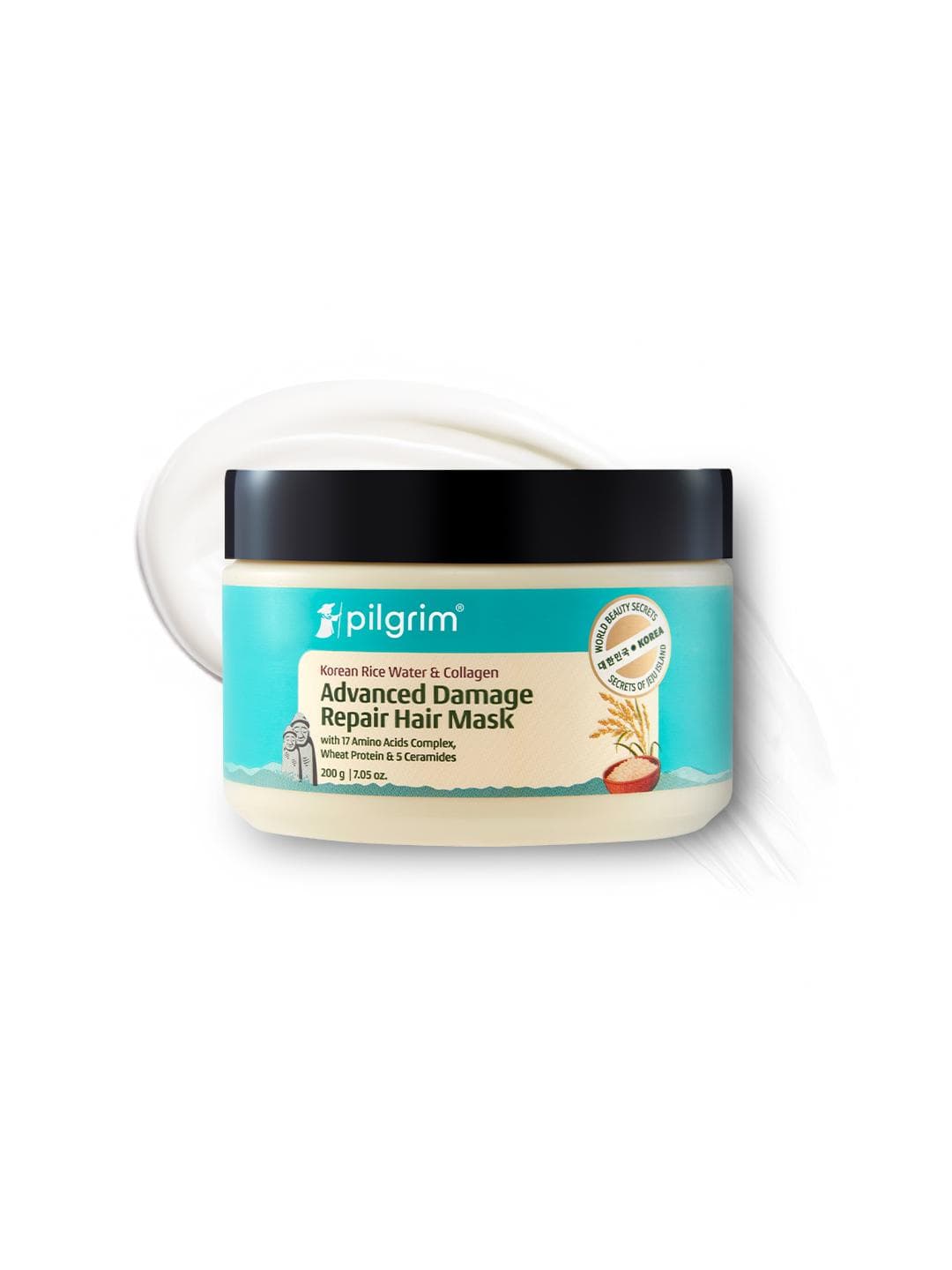 Buy Pilgrim Korean Rice Water & Collagen Advanced Damage Repair Hair Mask 200 G - - Personal Care for Unisex