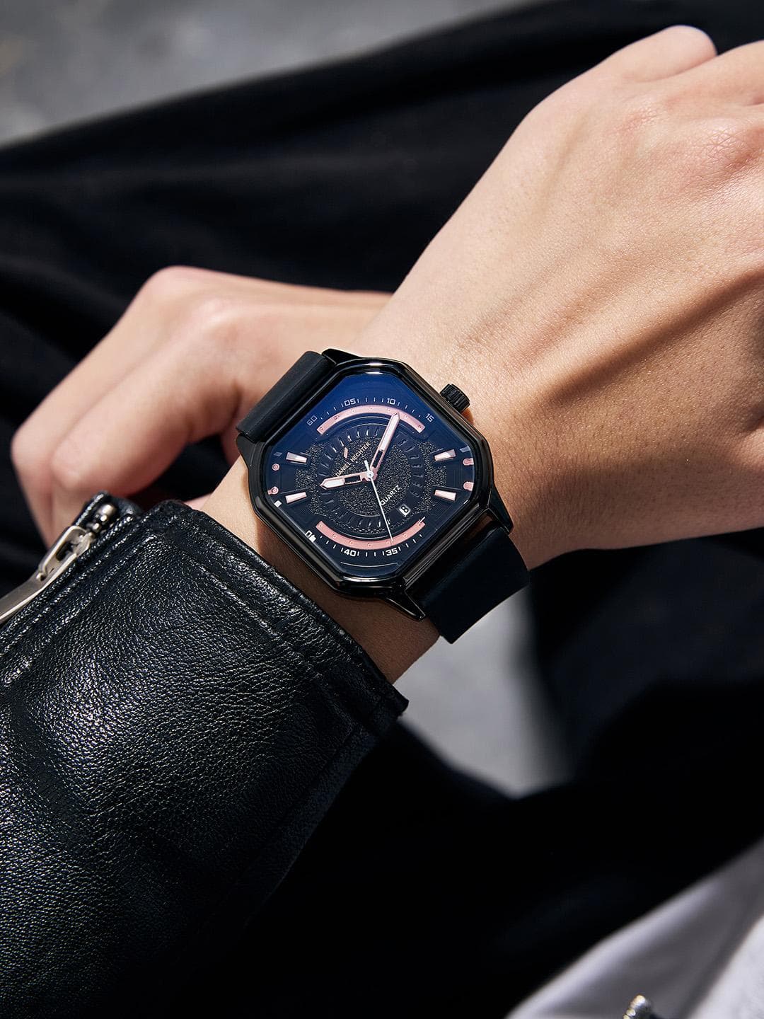 Buy Daniel Hechter Paris Rivoli Collection Watch For Men With Octagon Dial And Silicon Band - - Accessories for Men