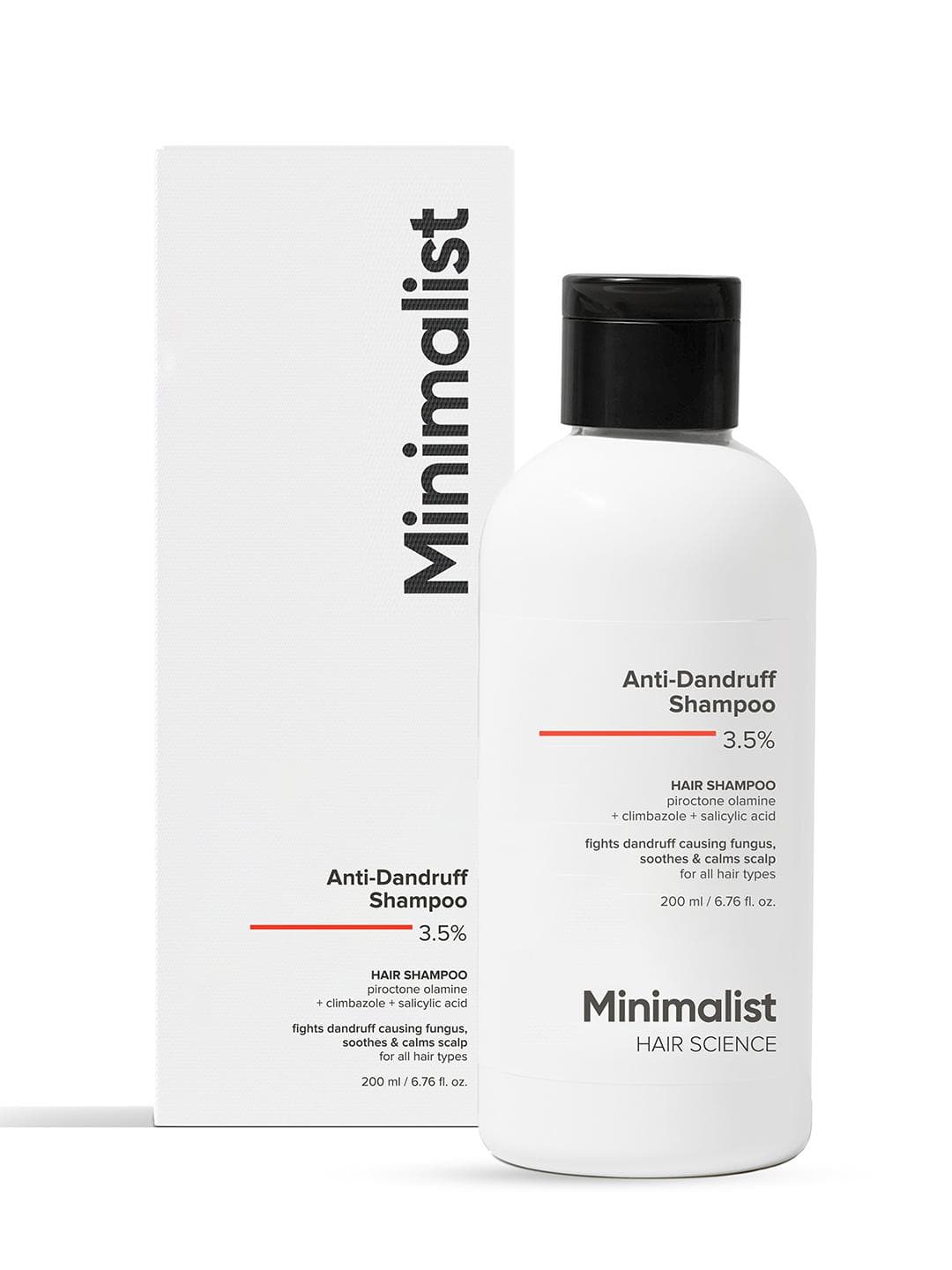 Minimalist Anti-Dandruff Shampoo 3.5% with Piroctone Olamine & Salicylic Acid - 200 ml