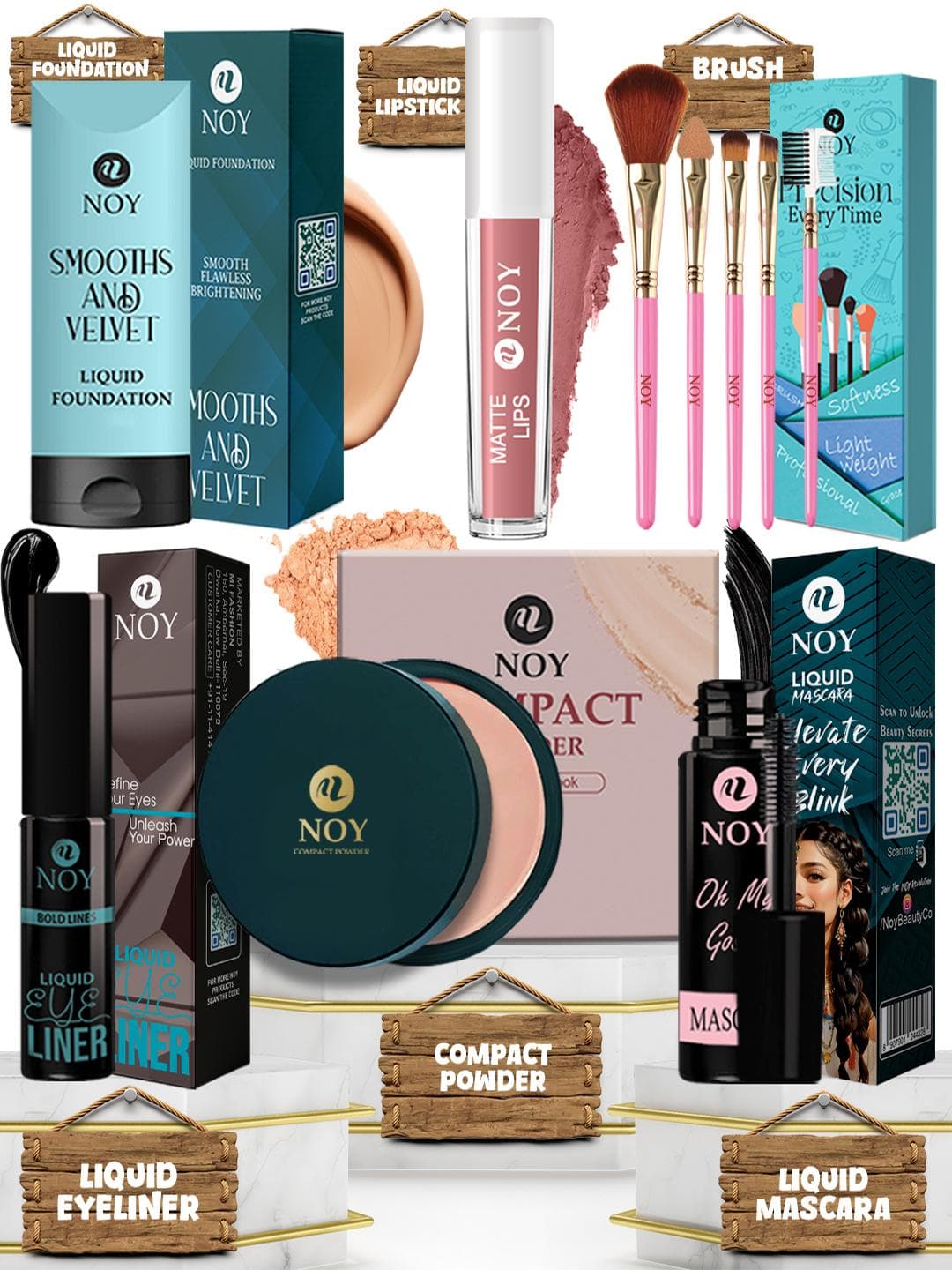 Buy NOY Set Of 10 Long Lasting Waterproof Full Coverage Makeup Kit - - Personal Care for Women