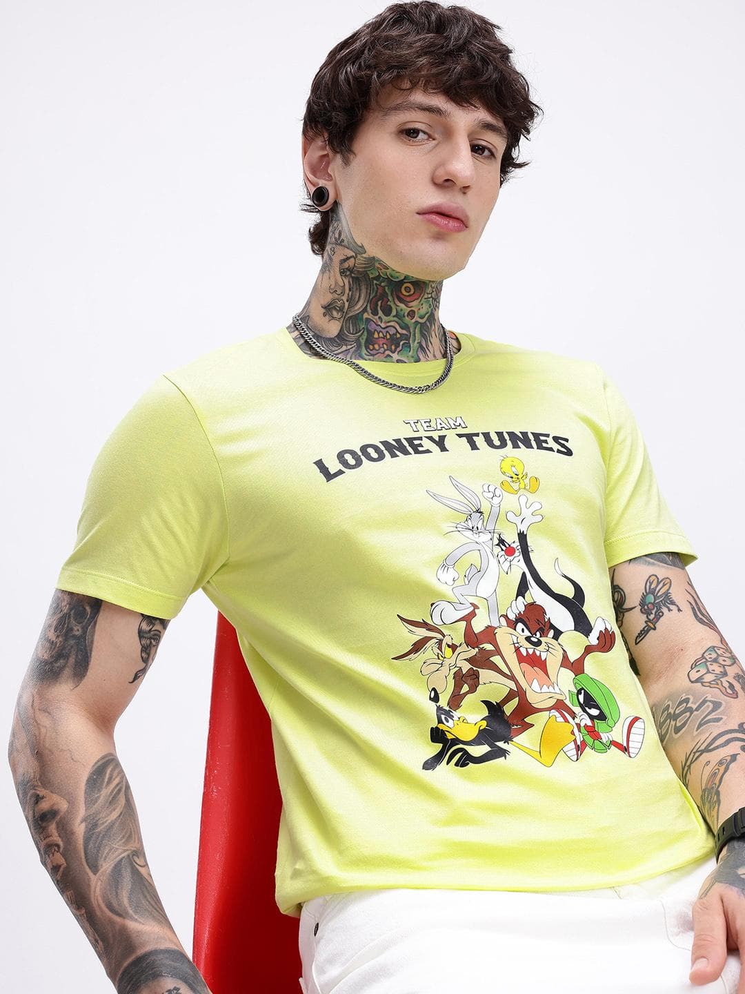 Kook N Keech Looney Tunes Printed Pure Cotton T-shirt