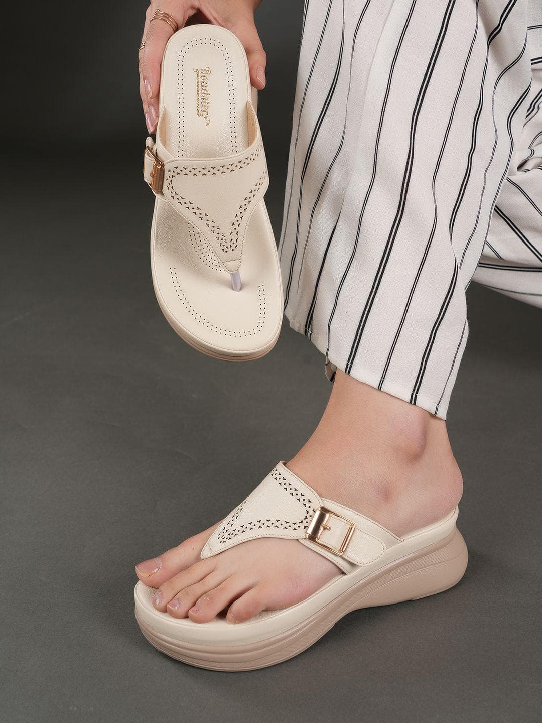 The Roadster Lifestyle Co Women Platform Heel Sandal