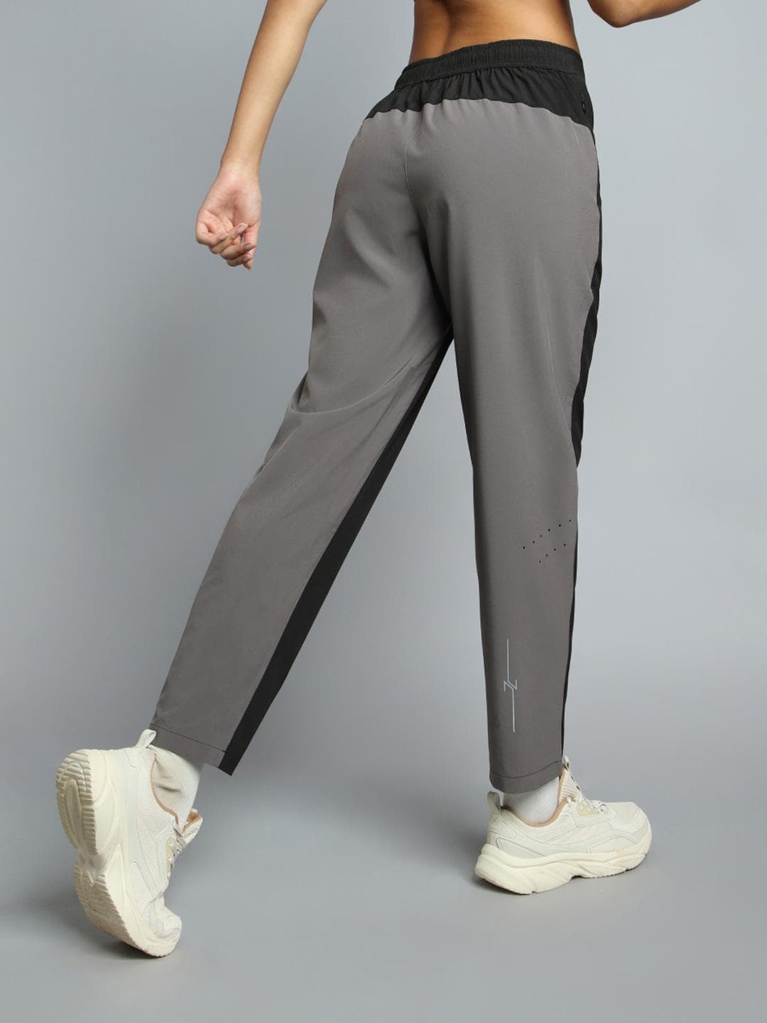 CULT Women Black Pace Up Running Dual Colour Track Pants