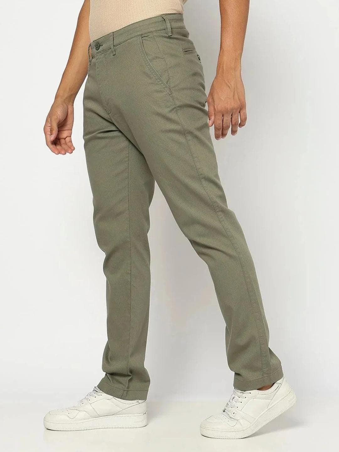 GAP Men Mid-Rise Slim-Fit Cotton Chinos Trousers