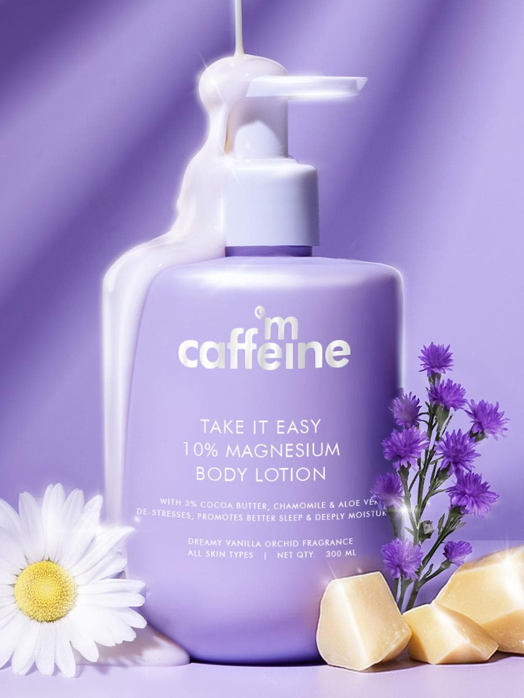 Buy MCaffeine 10% Magnesium Body Lotion For 3X Stress Reduction, Better Sleep Vanilla 300ml - - Personal Care for Unisex