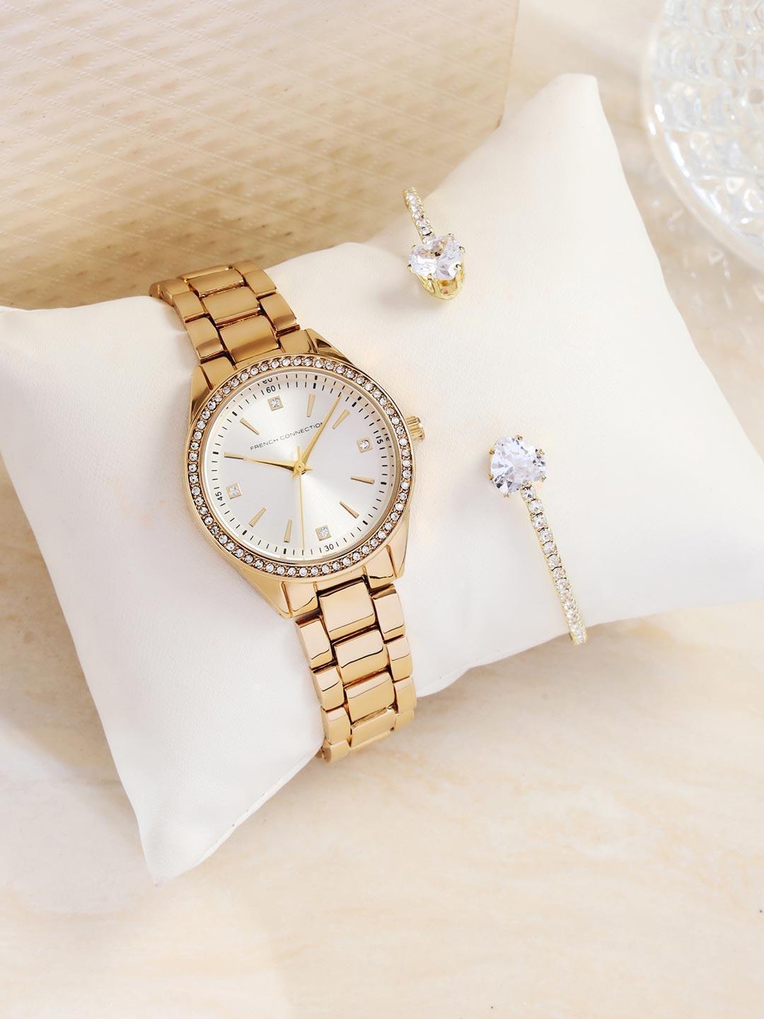 Buy French Connection Women Round Dial Analogue Watch Gift Set FCW19GM - - Accessories for Women
