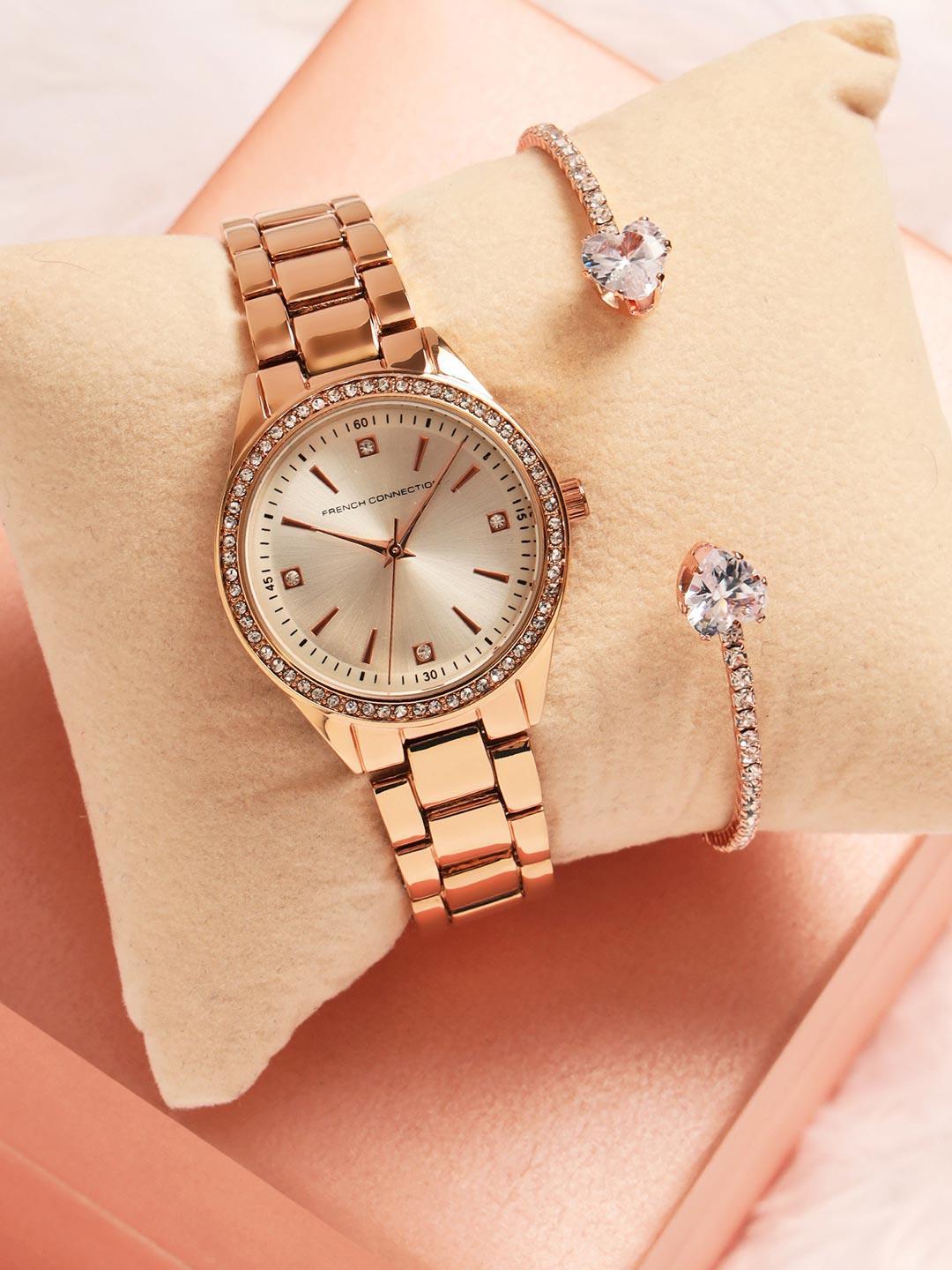 Buy French Connection Women Round Dial Analogue Watch Gift Set FCW19RGM - - Accessories for Women