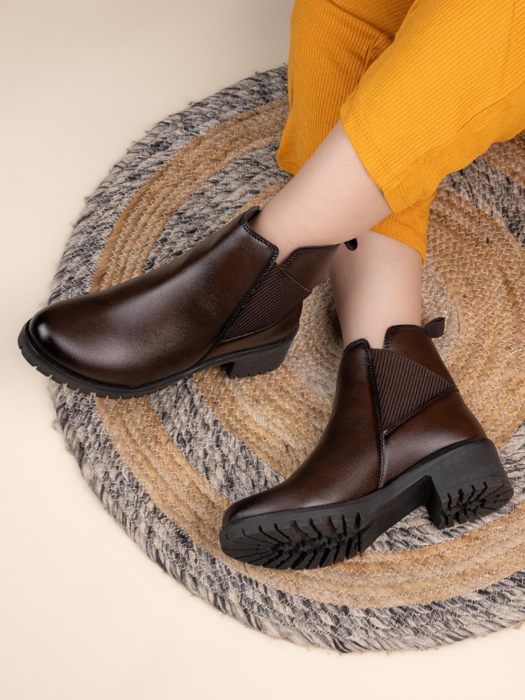 Buy The Roadster Lifestyle Co. Women Block Heeled Chelsea Boots - - Footwear for Women