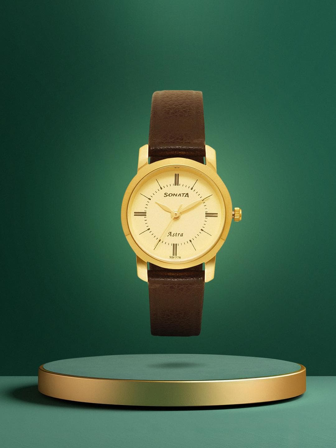 Buy Sonata Quartz Analog With Champagne Dial Watch For Women Nt87018yl01w - - Accessories for Women