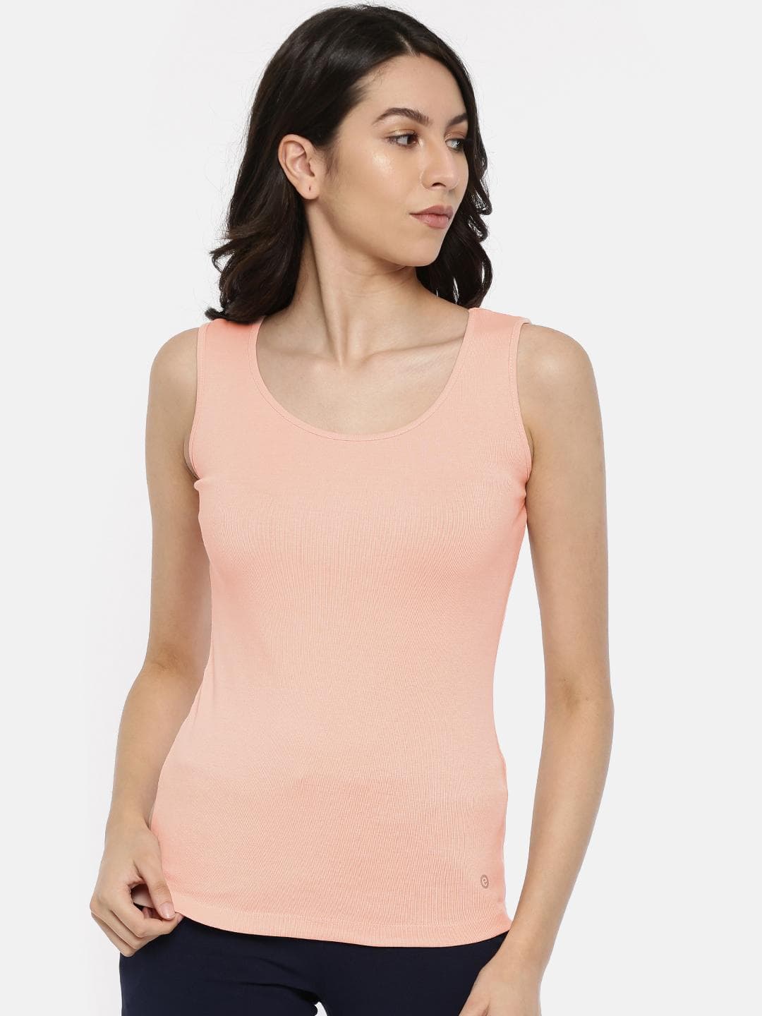 Enamor Slim Fit Tank Top with Stay New Finish