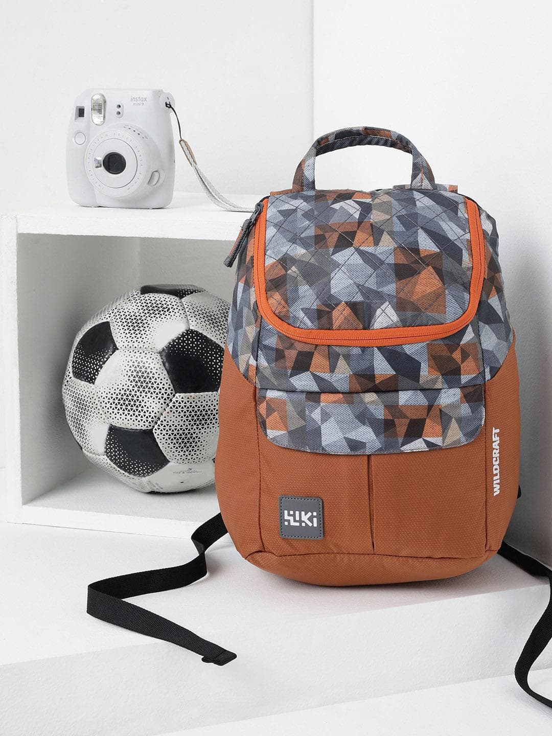 Buy Wildcraft Women Orange & Blue Graphic Backpack - - Accessories for Women
