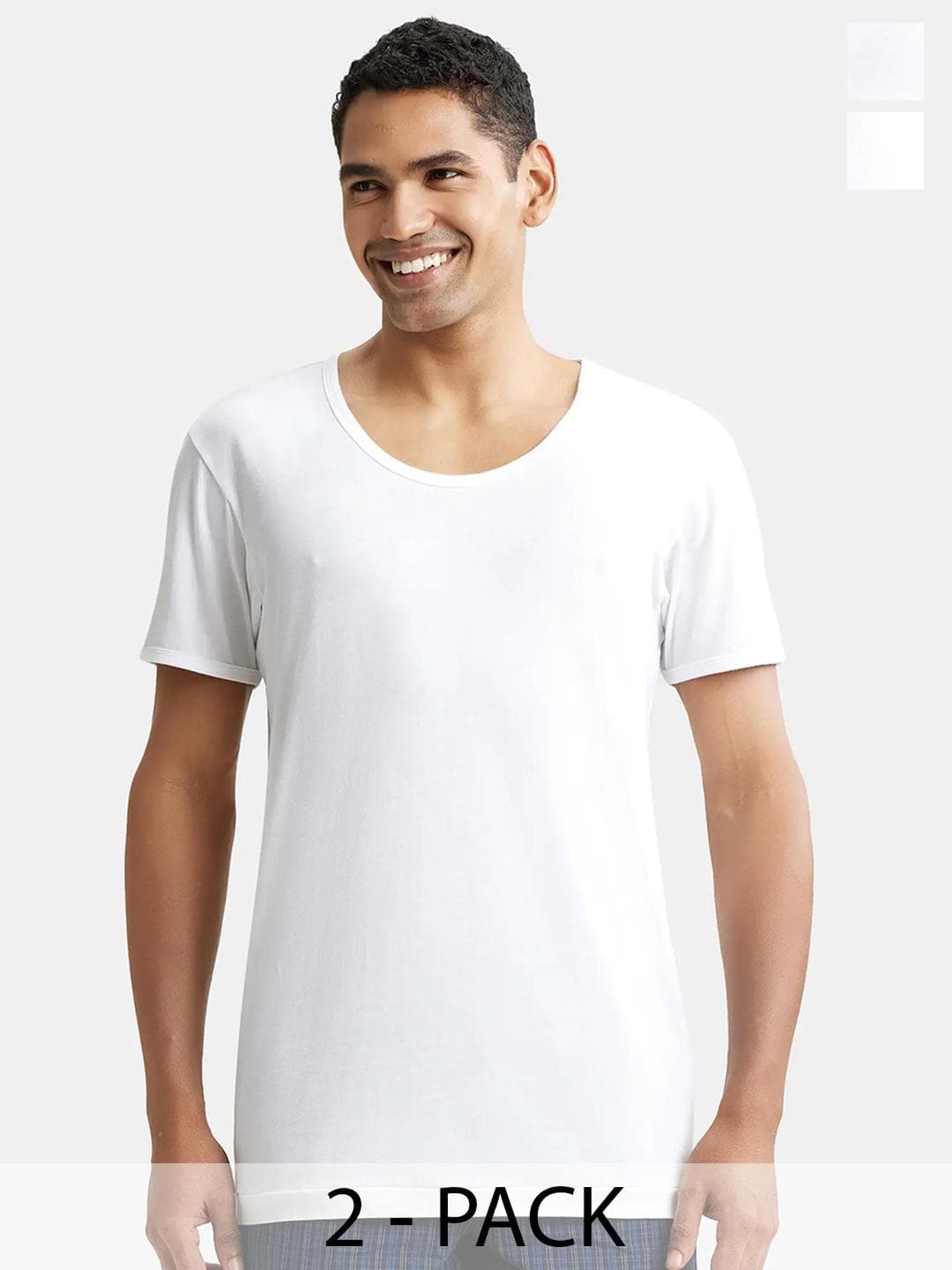 Jockey Pack Of 2 Super Combed Cotton Vest-8816