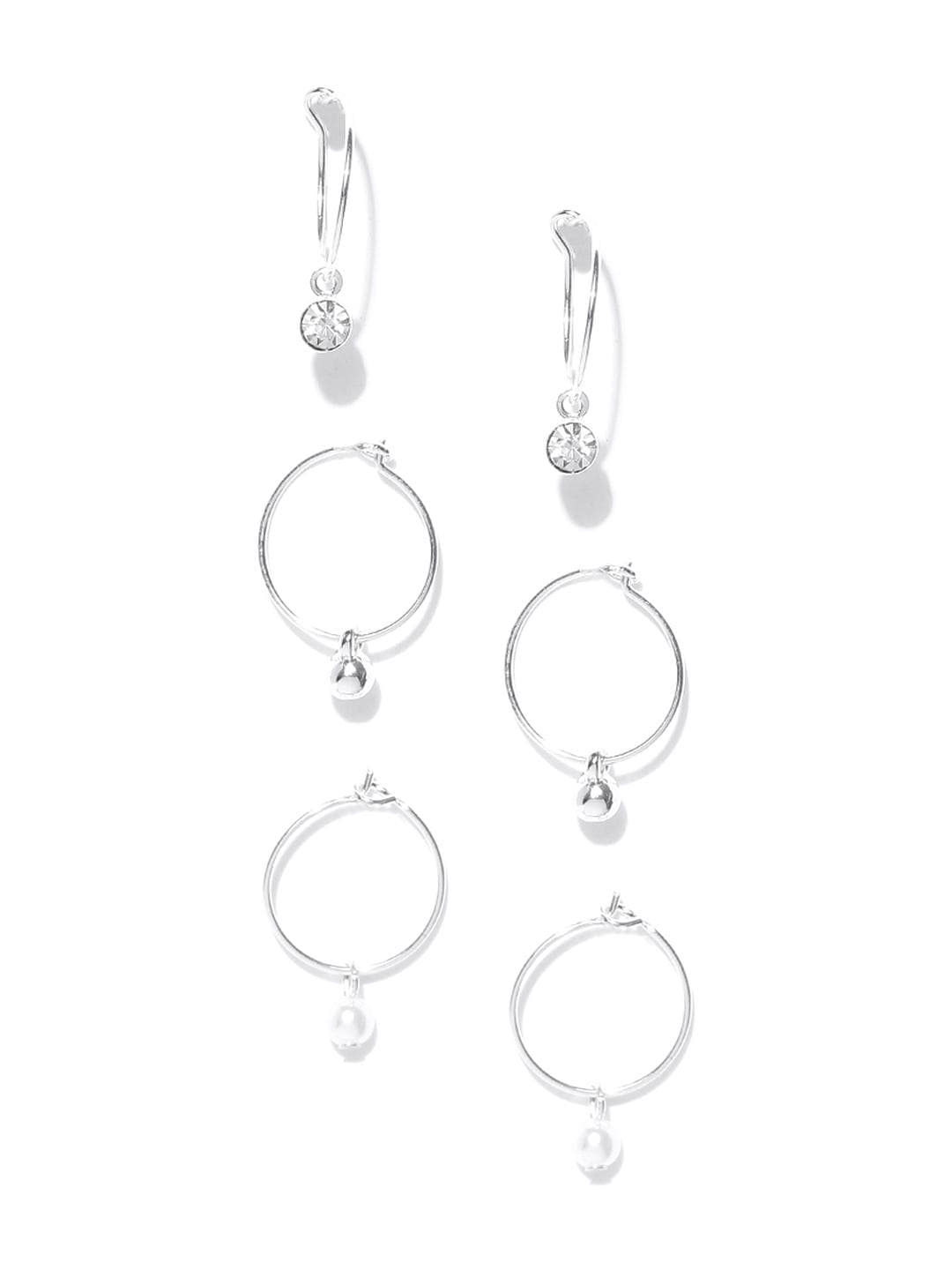 Buy Accessorize London Women Set Of 3 Simple Hoop Earring - - Accessories for Women
