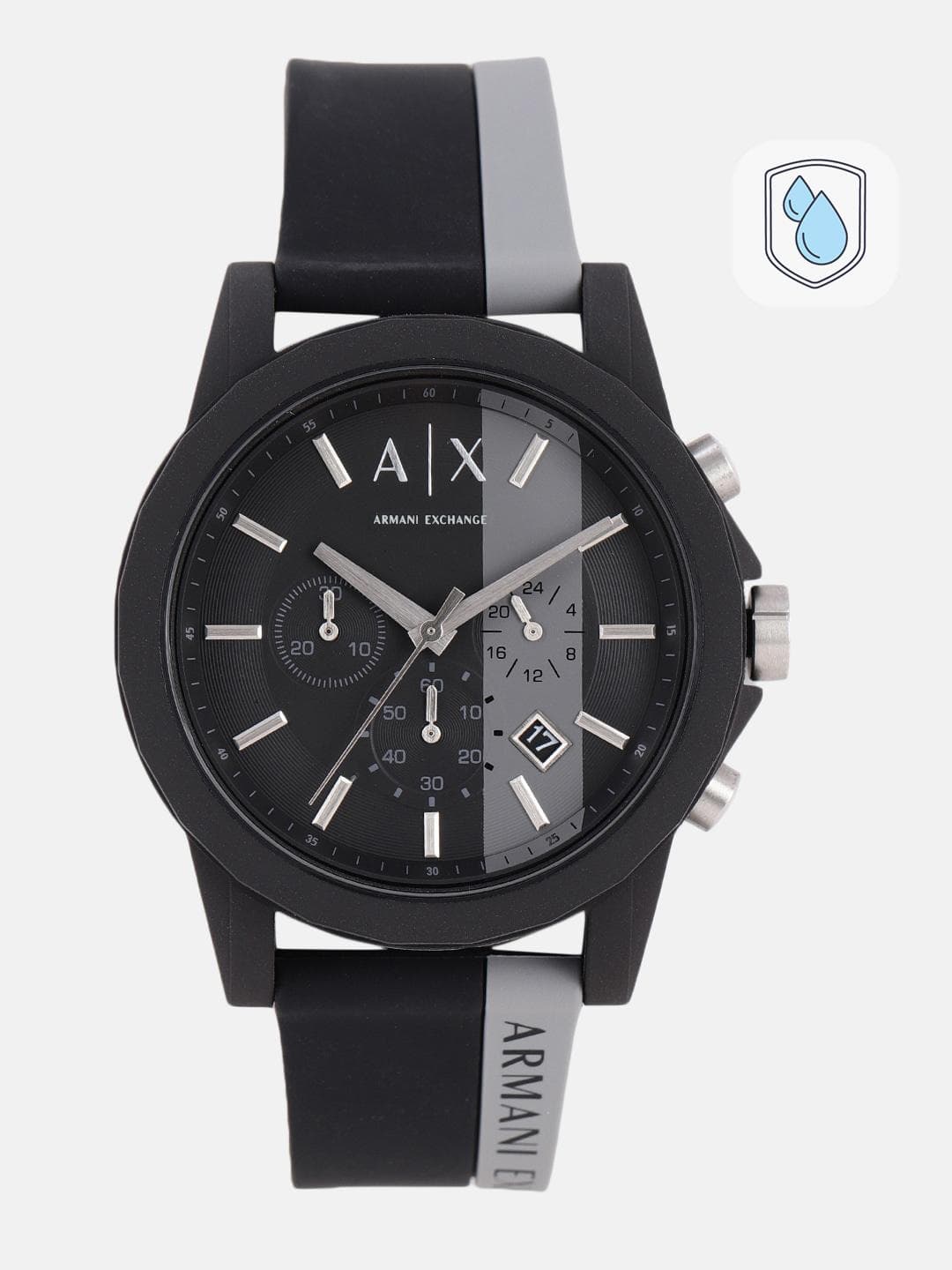 Buy Armani Exchange Men Black Analogue Watch - - Accessories for Men