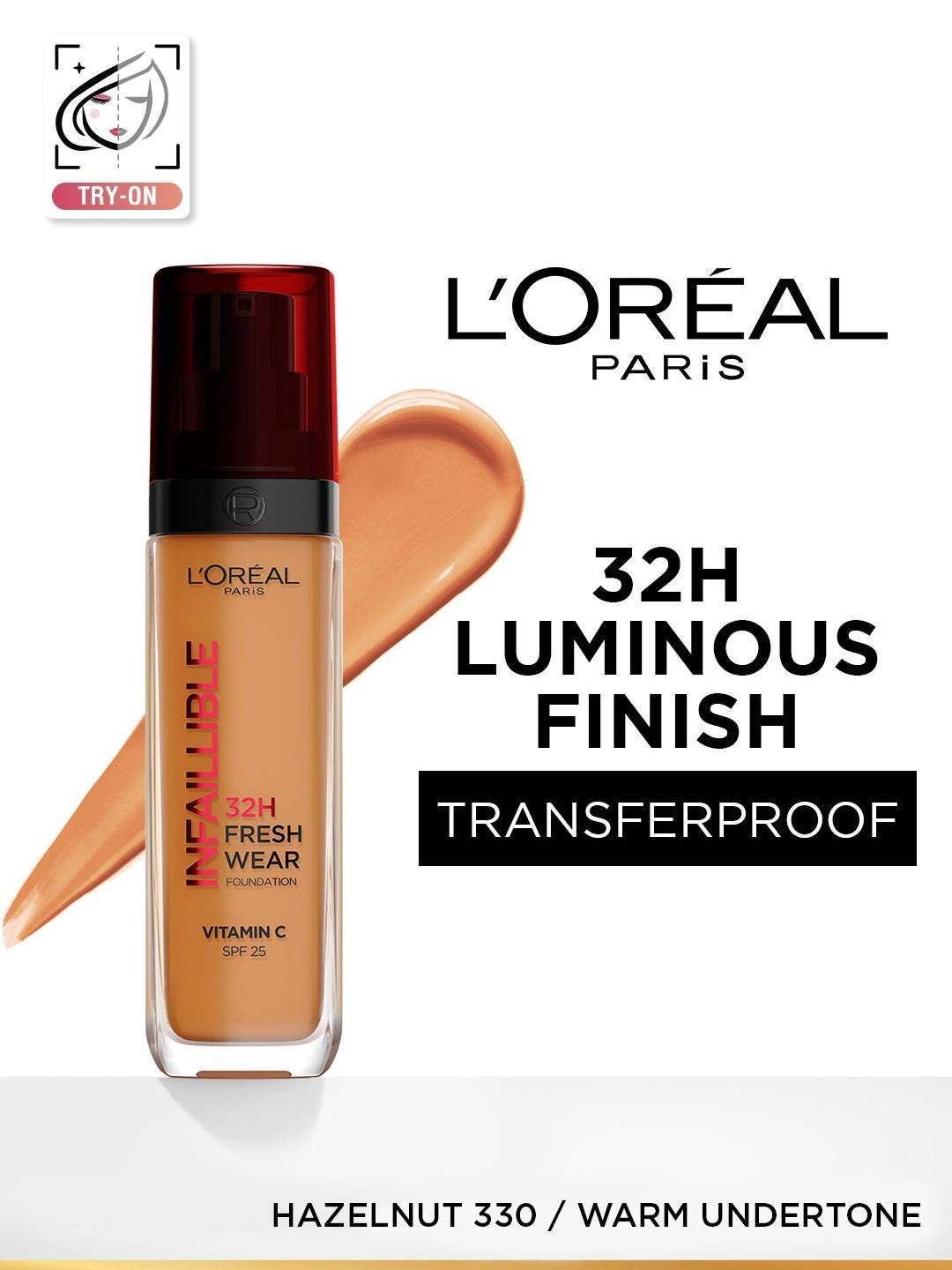 Buy LOreal Paris Infallible 32H Fresh Wear Foundation 30 Ml Hazelnut 330 - - Personal Care for Women