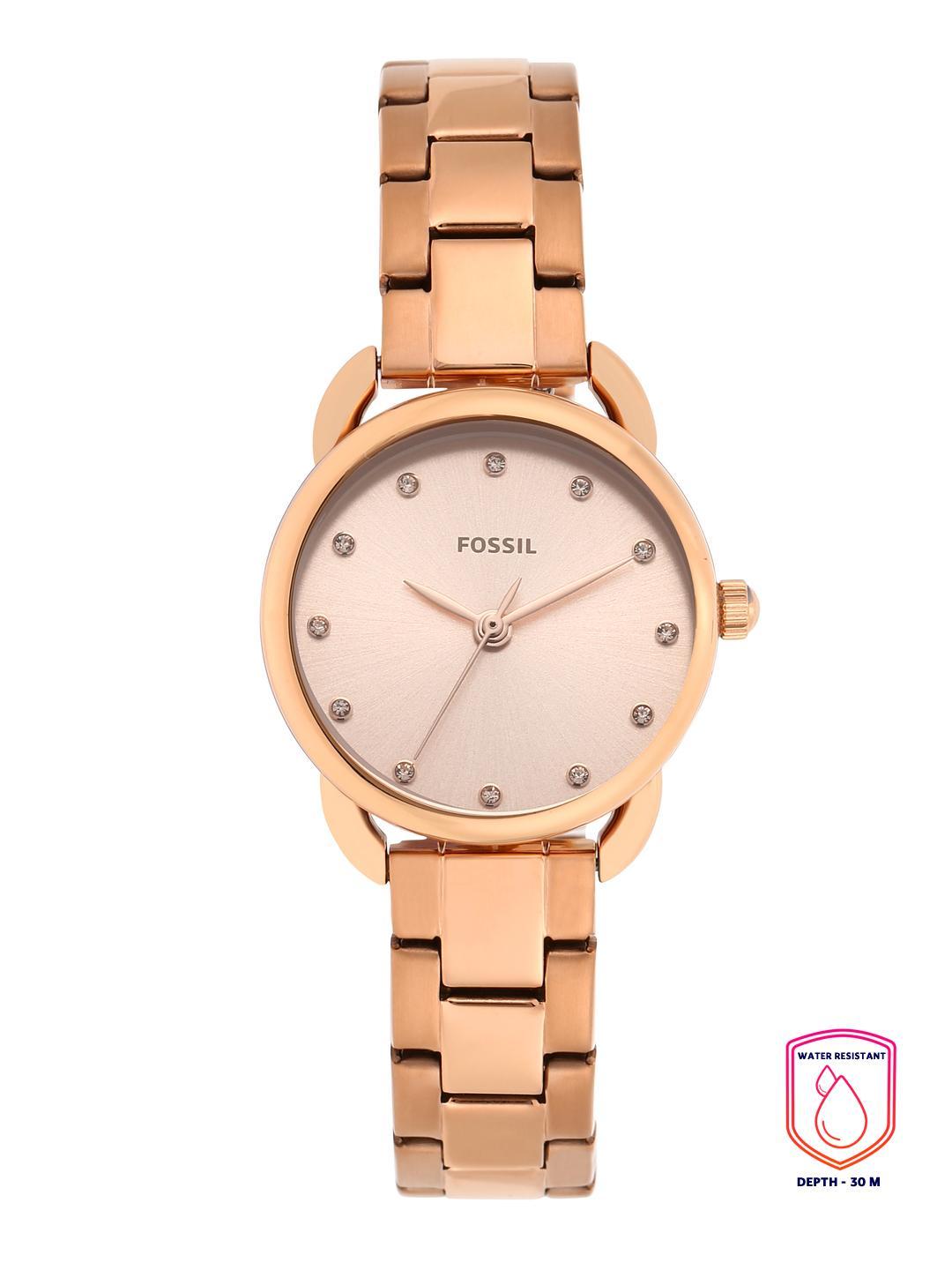 Buy Fossil Women Rose Gold Toned Tailor Mini Analogue Watch ES4497I - - Accessories for Women