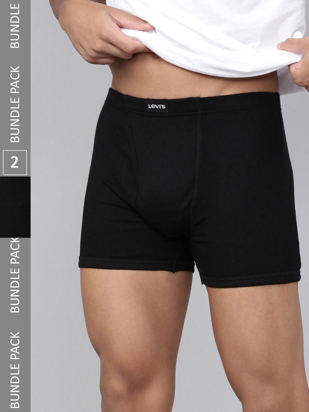 Buy Levis Men Pack Of 2 Pure Cotton Long Length Trunk With Ultrasoft Waistband - - Apparel for Men