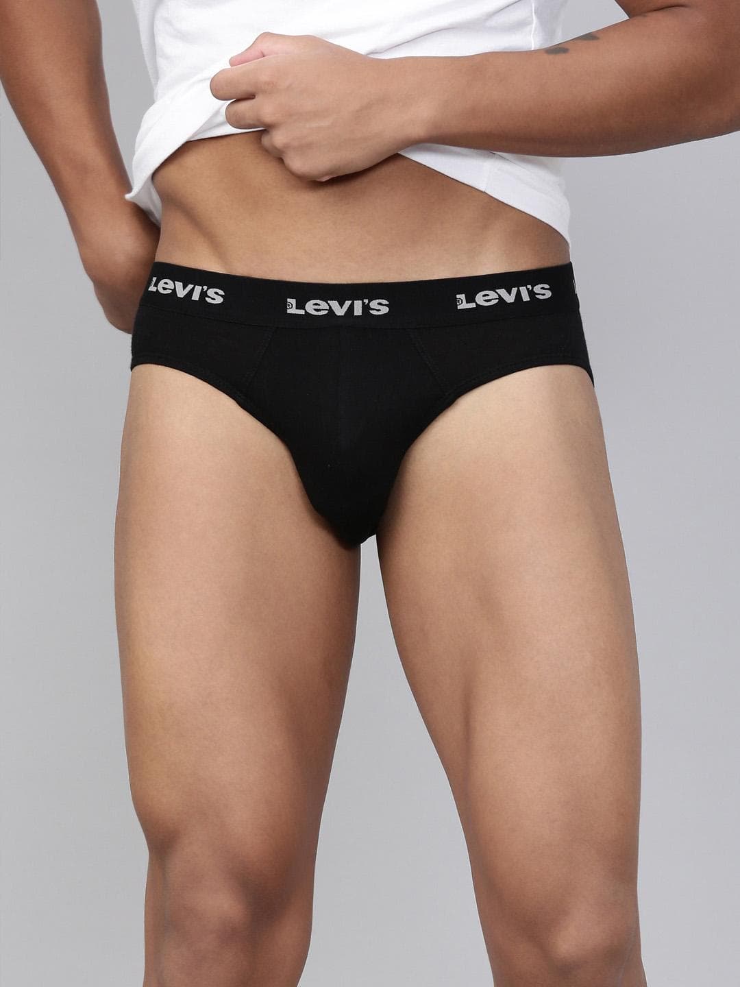 Buy Levis Men Solid Cotton Ultrasoft Waistband Brief With Smartskin Technology - - Apparel for Men