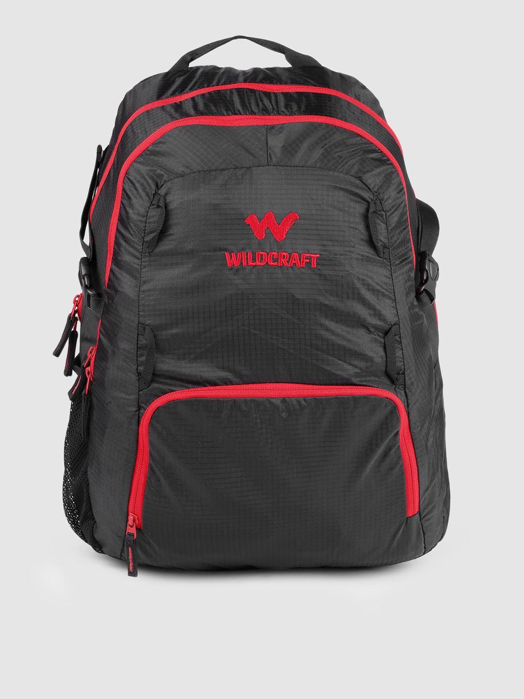 Buy Wildcraft Unisex Black Brand Logo Backpack - - Accessories for Unisex