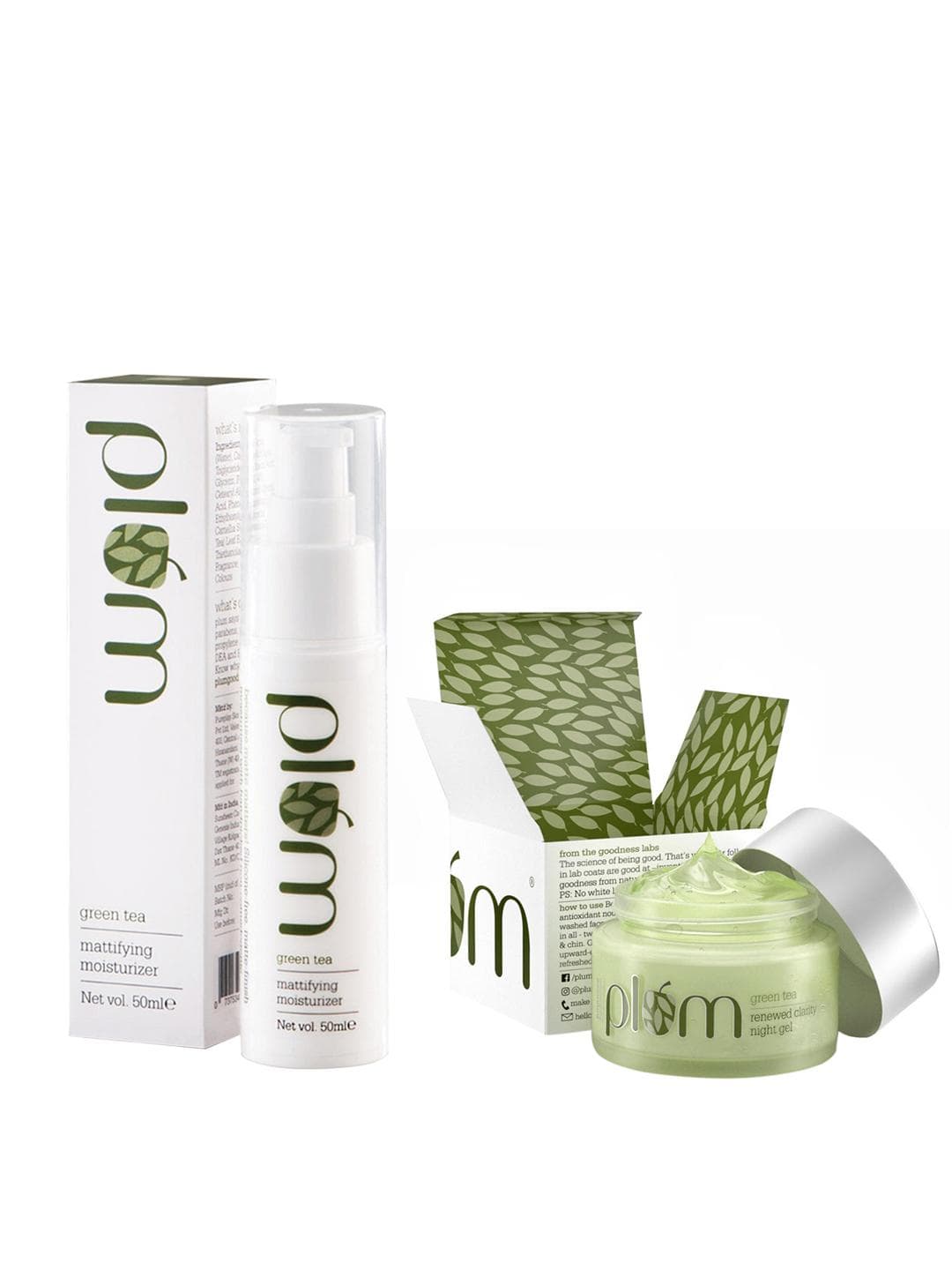 Plum Set of 2 Night Gel & Moisturiser