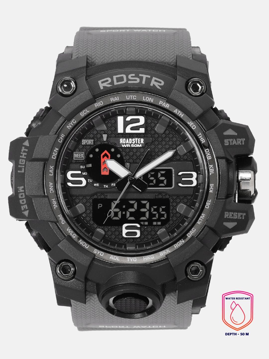 Buy The Roadster Lifestyle Co Men Black Analogue And Digital Watch MFB PN SM 1545 - - Accessories for Men